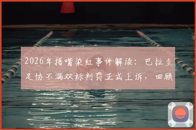 2026年捂嘴染红事件解读：巴拉圭足协不满双标判罚正式上诉，回顾美洲杯争议判罚与国际足联规则